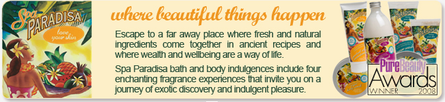 spa paradisa, skin care products, salon hair products, beauty products