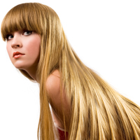 straight relaxed hair