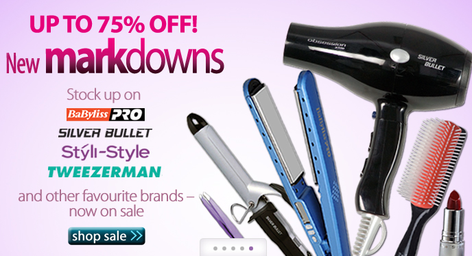 mark downs, special, discount, hair brush, hair dryer, hair straightener