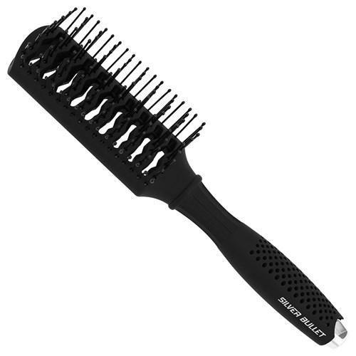 Silver Bullet Black Velvet Tunnel Vent Hair Brush - i-glamour.com