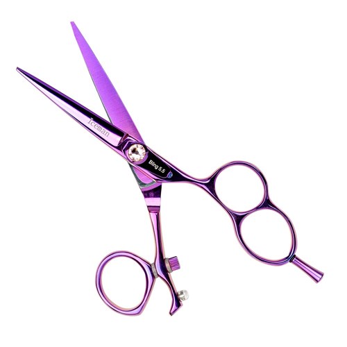 Iceman 5.5 Cool Pink Scissors - Hand Honed Blades