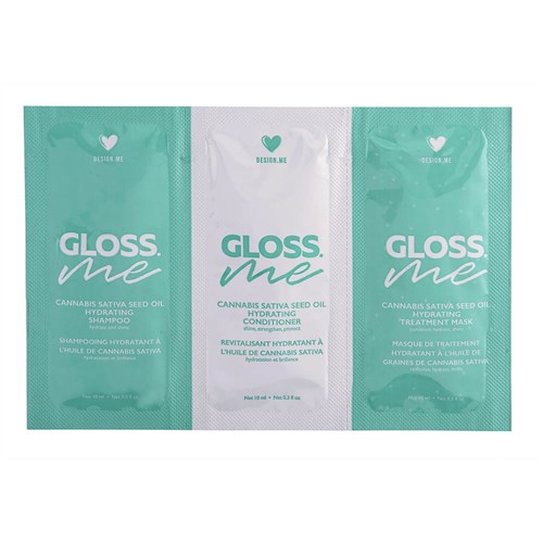 DESIGNME GLOSS.ME Shampoo & Conditioner hotsell + treatment mask