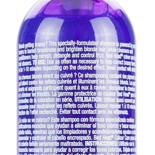 TIGI Bed Head Dumb Blonde Purple Toning Shampoo - i ...