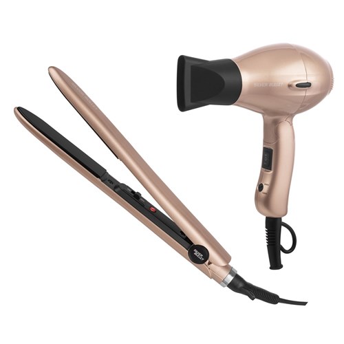 Silver Bullet Styleaway Hair Dryer and Straightener Travel Set i glamour