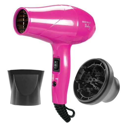 Silver Bullet Baby Travel Hair Dryer Pink - i-glamour.com