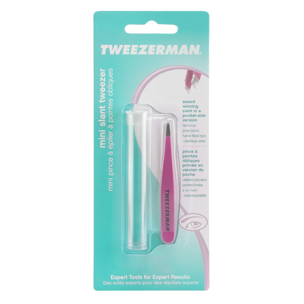 Tweezerman Mini Slant Tweezer Flamingo - Pink